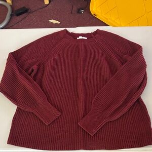 Jessica Simpson Rich Red Crew Neck Sweater